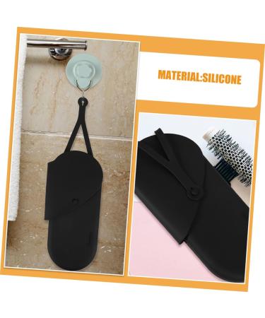 Outanaya 2pcs Portable Curling Iron Bag Black Hair Iron Pouch Curling Wand 29.50X13.50X2.00CM Black - Buy Online on GoSupps.com