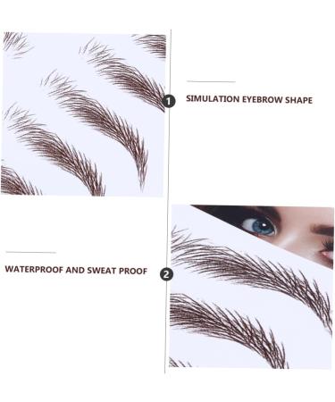Didiseaon 8 Pcs Eyebrow Stickers Eyebrows Eyebrow Peel off Green Lashes Fake Water Transfer Paper with Soy Ink 21x15cmx2pcs Brownx2pcs - Buy Online on GoSupps.com