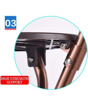 Walking Stick with Seat Multifunctional Smart Walking Stick Stool Aluminum Alloy Old Lighting Flashing Alarm Crutches Swivel Chair Copper - Buy Online on GoSupps.com