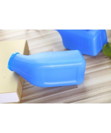 ONEDONE Male Urinals with Lid 40oz./1200mL - 2Pack | Portable Urinal Bottles for Men | Hospital Home Bedside | Blue - Buy Online on GoSupps.com