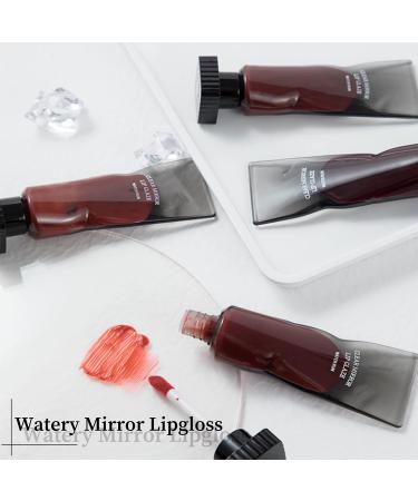 6Pcs Lip Gloss Set - Clear Mirror Lip Tint, Long Lasting Lip Stain, Non-Stick Cup Liquid Blush - Moisturizing Red Lipstick & Tinted Balm - Lip Makeup Kit (01+03+06) - Buy Online on GoSupps.com