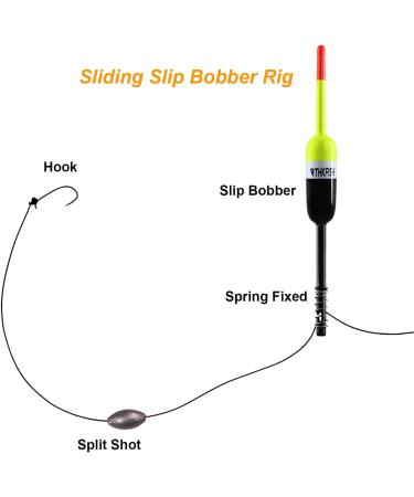 THKFISH Fishing Bobbers - Slip Bobbers for Crappie Fishing - 10pcs (2.5 X0.59 X5.4 ) - Buy Online on GoSupps.com