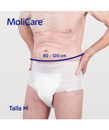 Molicare Premium Mobile Disposable Pants - Incontinence Solutions for Men & Women | Size M (80-120 cm) - 14 Pieces - Buy Online on GoSupps.com
