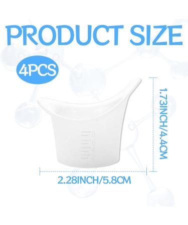 4Pcs Reusable Silicone Eye Wash Cups - Portable & Sterile | Daily & Travel Eye Bath Container for Tired Eyes Relief - Buy Online on GoSupps.com