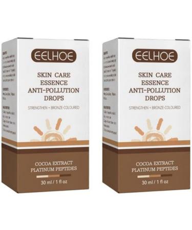 2 30ml Bronzer Drops Fake Tan PeptiSerums Bronzing Drops Creates a bronzed glow skin anti-pollution Tanning drops for face