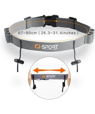 RJ-Sport Triathlon Running Belt with Number Holder & 6 Gel Holders - Ideal for Jogging Cycling & Marathons - Buy Online on GoSupps.com