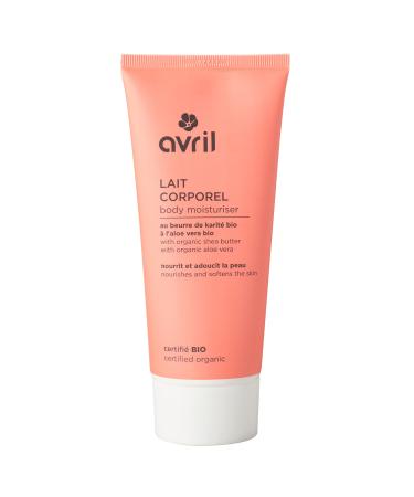 Avril - Organic Body Milk - Organic Shea Butter & Organic Aloe Vera - Nourishes and Softens the Skin - 98% Natural Origin - Certified Organic Ecocert - Vegan Product, Made in France - 200ml