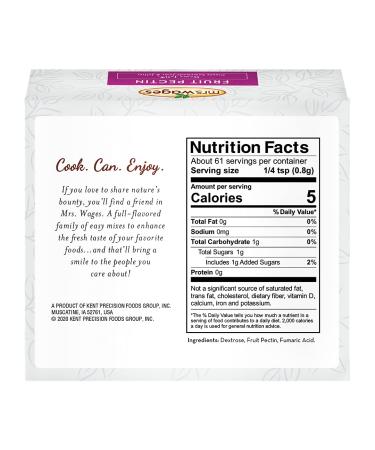 Mrs. Wages Fruit Pectin Home Jell Homemade Jelly Jams or Freezer Jams - Fruit Pectin -  1.75 oz - Pack of 12 - Buy Online on GoSupps.com