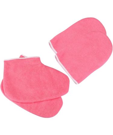 FOMIYES 2 Sets Paraffin Wax Booties Clipper Holders for Barbers Spray Bottle Tops Replacement Paraffin Wax Gloves Wax Socks Nursing Paraffin Glove Combination Set Manicure Red - Buy Online on GoSupps.com