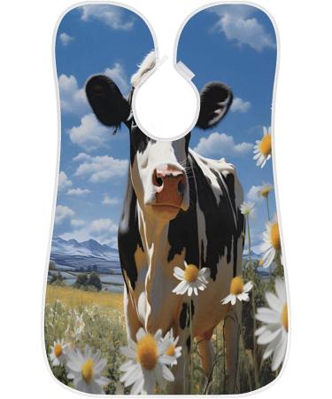 Shop Cow Daisy Flower Beard Bib Apron Perfect Beard Hair Catcher for Men Ideal Father's Day & Christmas Gifts for Dad and Husband - Buy Online on GoSupps.com