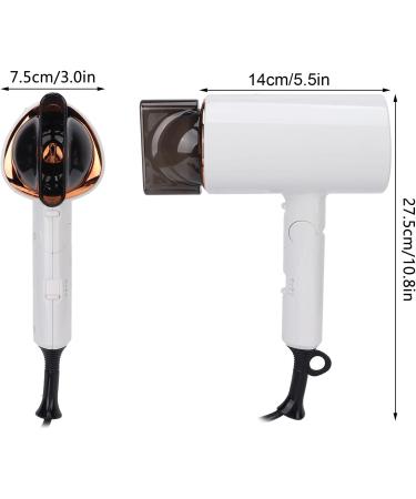 Natudeco Folding Hair Dryer Portable Hair Dryer Blowing Home with Hair Dryer Low Noise Fast Drying Hotel Salon Travel Bathroom Supplies(110V American Standard) - Buy Online on GoSupps.com