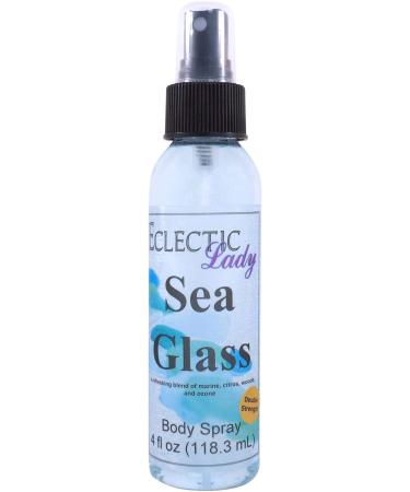 Sea Glass Body Spray (Double Strength) 4 ounces Body Mist for Women with Clean Light & Gentle Fragrance Long Lasting Perfume with Comforting Scent for Men & Women Cologne with Soft Subtle Aroma 4 Fluid Ounces (Double Strength)