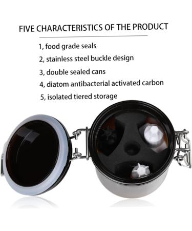 1pc Glue Storage Container Extensions de cils Adhesive Jar Feak Aproof Rangement Tank Scelled Cans Scelled Eyellash Extension Supplies Kit (noir) - Buy Online on GoSupps.com