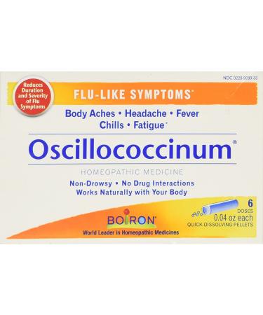 Boiron Oscillococcinum Quick-Dissolving Pellets 6 Doses - Relief for Flu-Like Symptoms - Buy Online on GoSupps.com