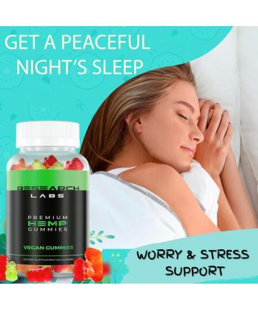 Research Labs - Premium Hemp Gummies 120 Count, 2 Fer 1 Ad. Advanced Formula with 500,000 Extract Blend. Natural - Helps Body Aches, Worriedness & to Feel Calm - Buy Online on GoSupps.com