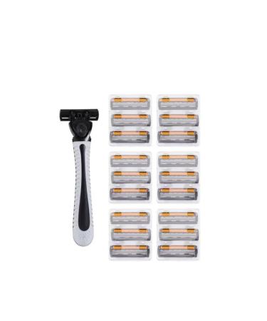 Men's Classic Manual Razor - Vintage Water Wash Sharp Blade Antiscratch Three Layer - Multi Head Change Orange | International Shipping - Buy Online on GoSupps.com
