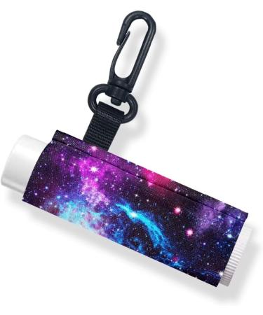 SCRAWLGOD Galaxy Print Lip Balm Holder Keychain Washable Lip Balm Sleeve keychain Chapstick Holder for Ourdoor Activities Wear-Resistant and Comfortable Set of 5 Galaxy Print 5 - Buy Online on GoSupps.com