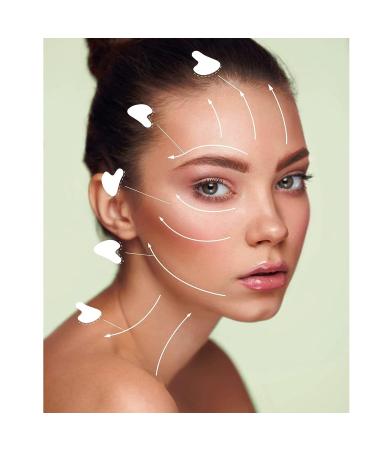 Premium Dark Green Jade Gua Sha Facial Tool - Upgraded Guasha Stone for Face - Buy Online on GoSupps.com