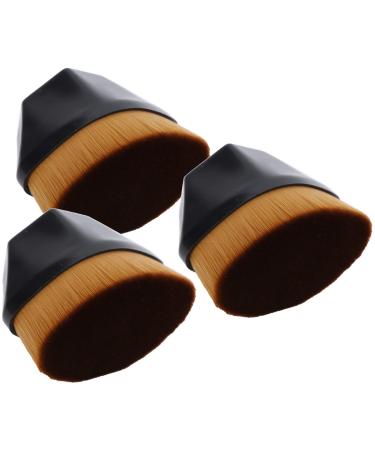Foundation Brushes Makeup Brushes Fiber Hair for Micro Baking for Makeup Setting(Black)