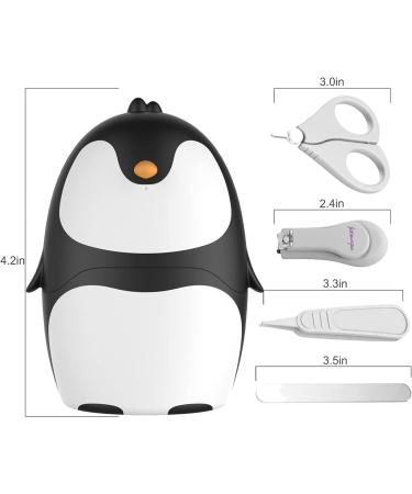 Penguin Blue Baby Nail Clippers Set - Newborn Infant Nail Kit for New Parents - Buy Online on GoSupps.com