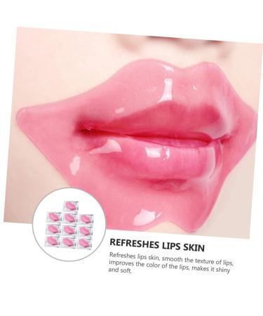 Ipetboom 20pcs Lip Mask Overnight Babe Lip Gentle Lip Care Dry Lip Supplies Lip Sleeping Mask for Women Lip Caring Masks Lip Peel Mask Convenient Lip Films Lips Mask Collagen Material Pink - Buy Online on GoSupps.com