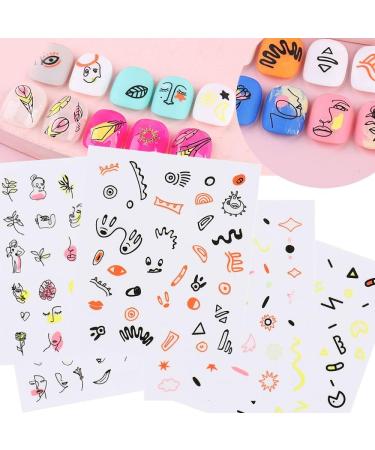 Nails Decorations Sliders Decals Self-adhesive Abstract Cute Cartoon Nail Stickers 3D(DP3335) - Buy Online on GoSupps.com
