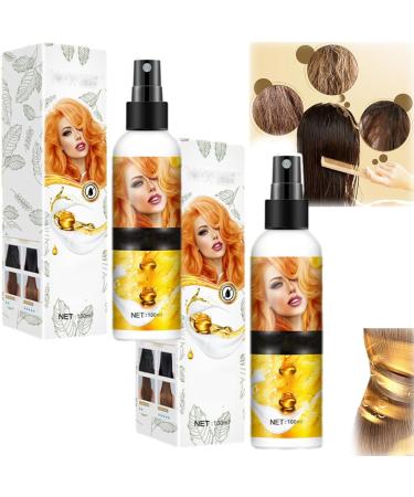 Nourishing Leave-in Spray for Dry Hair Repair and Moisturizing Leave-in Conditioner Spray Nourishing Anti Frizz Leave-in Conditioner Tangle-Free Curls Spray for All Hair Types (2pcs.)