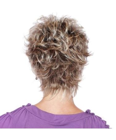 Short Blonde Real Hair Wig - Pixie Cut Layered Wigs for Women | Stylish Fluffy & Light Curly Ash Gold Options - Buy Online on GoSupps.com