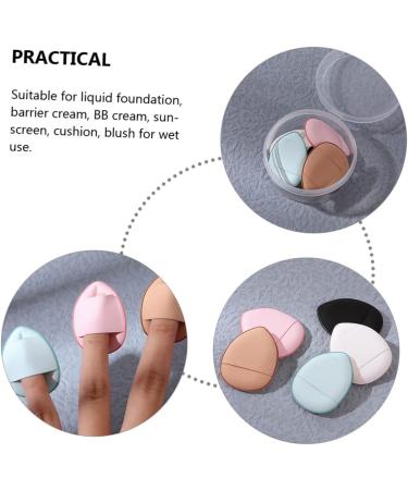 HONMEET 15Pcs Puffs Cream Foundation Puff Water Drops Makeup Fingers Powder Makeup Powder Puff Polyurethane Hydrophilic Finger Pad Miss - Buy Online on GoSupps.com