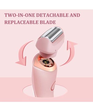 Female Shaver for Private Area Shaver for Women Wet Dry Shaver Women 2 in 1 Waterproof Electric Razor Say Goodbye to Ingrown Hairs and Painful Hair Removal (Pink) - Buy Online on GoSupps.com