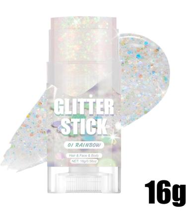 Glitter Stick for Body With Long-Lasting Shimmering Formula 16g/0.56oz Festival Face Glitter Cosmetic Shine for Body Gentle and Skin-Friendly For F - Buy Online on GoSupps.com