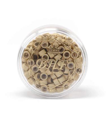 200 Blonde Silicone Aluminium Micro Nano Rings for I Tip/Nano Hair Extensions - 5.0x3.0x3.0 mm - Lined Beads - Hair Extension Tool Beads - Buy Online on GoSupps.com