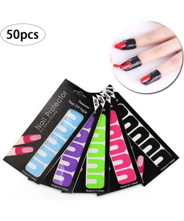 Disposable Peel Off Nail Protector Sticker Tape - 10PCS/Sheet - Buy Online on GoSupps.com