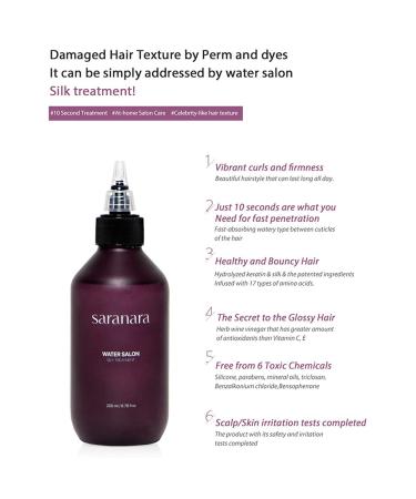 Silk Water Salon Treatment - 10 Seconds to Silky Shiny Hair | Nourishing & Moisturizing Care for Damaged Hair - Buy Internationally - Buy Online on GoSupps.com