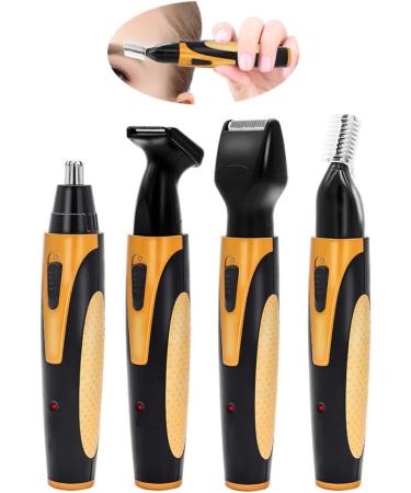 4-in-1 USB Rechargeable Nose Hair Trimmer & Facial Hair Shaver | Eyebrow & Beard Remover - Buy Online on GoSupps.com
