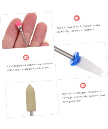 1 Set Nail Polisher Nail Tools Nail Gel Polish Nail Art Tools Pedicure Kit Nail Salon Bits Kit Para U as En Gel Manicure Sanding Heads Nail Art Sanding Bits Manicure Supplies Healeved - Buy Online on GoSupps.com