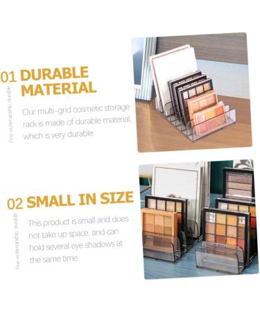 Beavorty 6 Pcs Cosmetic Storage Box Gray Eyeshadow 7 Slots Divided Organizer Eyeshadow Holder Desktop Blush - Buy Online on GoSupps.com