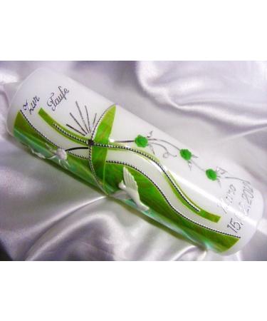 Baptism candle communion candle boy girl 250/70 mm VT-43 incl. accessories for self-labeling