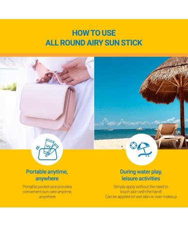 SCINIC Airy Sun Stick SPF50+ PA++++ 0.53oz | Strong UV Protection | Korean Skincare - Buy Online on GoSupps.com