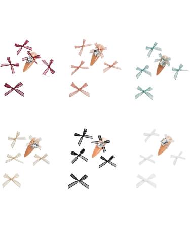 10x/Set Organza Bowknot Nail Black White Nails Art Nails Art Decoration Nail Supplies For Salons 10x Organza Bowknot Nail Nails Art Nail Supplies For Home - Buy Online on GoSupps.com