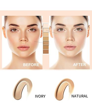 Cc Foundation For Mature Skin SPF 50 Complexion Adjusting Cc Cream Long Lasting Air Light Brightening Concealer For All Skin Types (Nature) - Buy Online on GoSupps.com