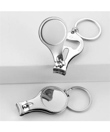 SVAASA Nail Clippers Pocket Multi Tool Nail Trimmer Key Ring Bottle Opener Keychain Trim Manicure Nail Clipper Cutter Outdoor Camp Fold Nipper - Buy Online on GoSupps.com