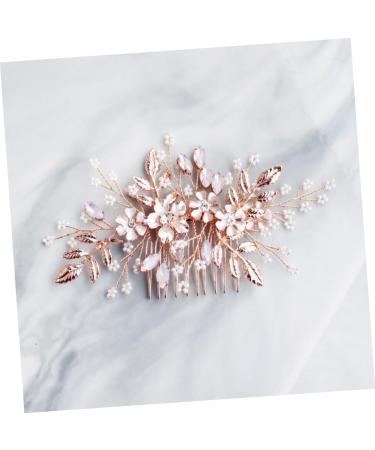Beaupretty Pearl Hair Clip Rhinestone Hair Clip Pearl Hair Barrettes Bridal Headpiece Barrettes Pins Wedding Hair Pins Decor Comb Tiara Pearl Headdress Comb Decorate The Flowers Bridesmaid - Buy Online on GoSupps.com
