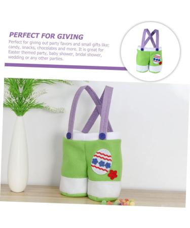 KOMBIUDA Candy Pants Bag Handbag Candy Bag for Easter Candy Bags for Easter Child Packing Bag Christmas 18X15X7CM Green - Buy Online on GoSupps.com