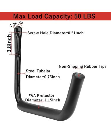 Garage Storage Heavy Duty Hooks  15Inch Jumbo Arm Kayak Rack  6 Pack Wall Mount Canoe Hangers - Buy Online on GoSupps.com