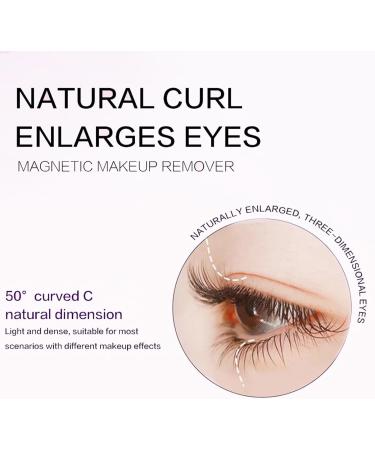 Reusable Magnetic False Eyelashes Kit - Natural Look Easy to Apply with Applicator - No Eyeliner Glue or Makeup Remover Needed - Buy Online on GoSupps.com