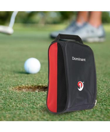 SunniMix Golf Shoes Bag - Outdoor Breathable Zippered Men/Women Carrier - Black/Red - Buy Online on GoSupps.com