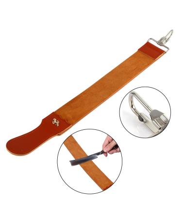 Leather Razor Strop Shaving Strap - Barber Straight Razor Knife Sharpening - Buy Online on GoSupps.com