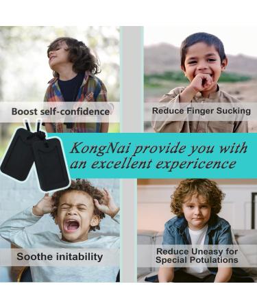 Sensory Chew Necklace for Kids and Adults - Silicone Dog Tag Pendant for Autism ADHD SPD PICA - Fidget Chewable Necklaces (Black) - Buy Online on GoSupps.com