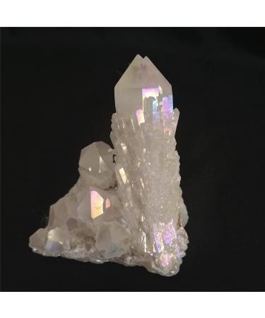 1pc Natural Angel Aura Quartz Crystal Titanium Cluster Minerals Specimen White Clear ReikiCrystal Stone Home Decor Gift Crystal Cluster (Size : 150-170g) - Buy Online on GoSupps.com